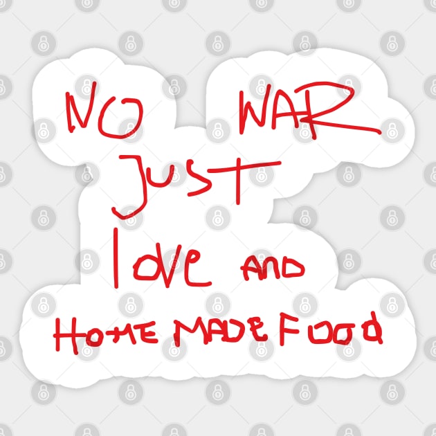 no war Sticker by fuego sal